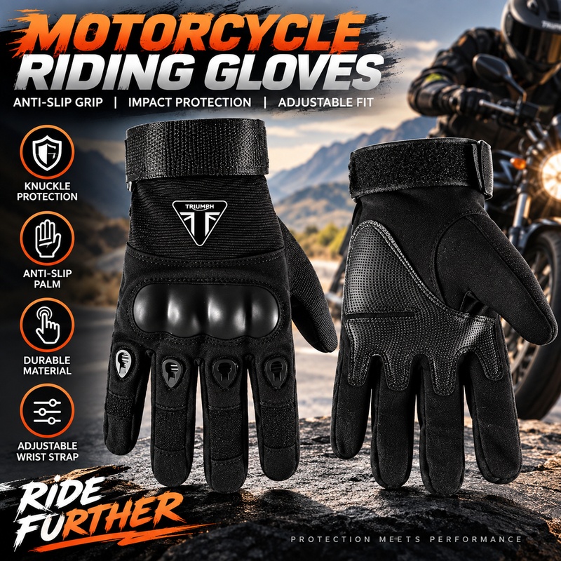 Riding Gear - Luvas de Segurança para Motocicletas TRIUMPH,