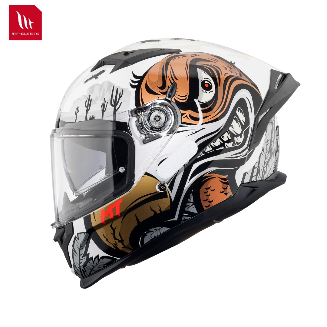 Dual Visor Motorcycle Racing Helmet - Novo capacete de motocicleta afiado 5