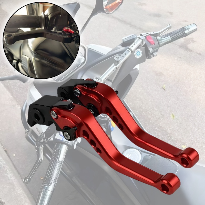 Cnc Aluminum Adjustable Brake Clutch Levers - Manete de Freio Ajustável para Motocicleta