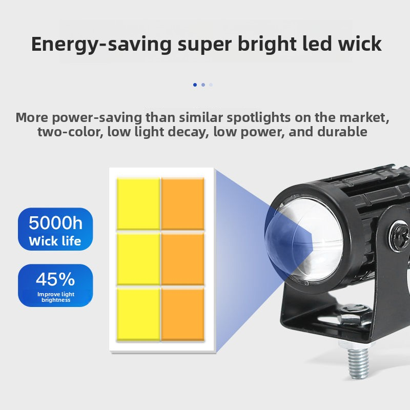 1PCS/2PCS Farol LED Universal  - Universal Motorcycle Led Headlight Projector avaliação e preço