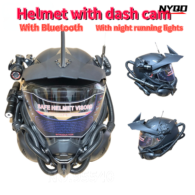 Capacete de rally capacete de  - Full Face Motorcycle Helmet With Bluetooth avaliação e preço