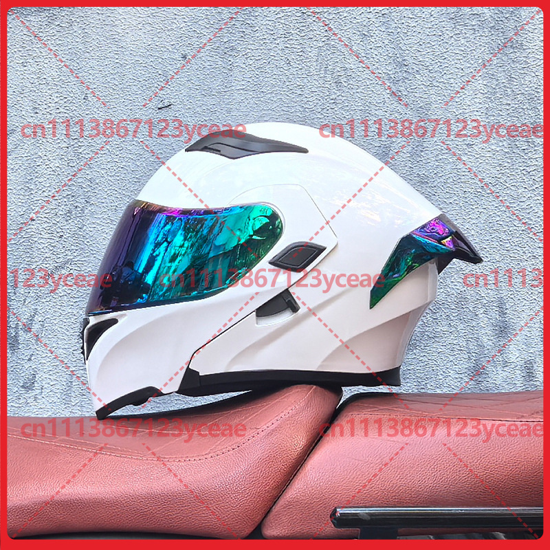 Capacete Modular de Motociclet - Dual Visor Motorcycle Racing Helmet avaliação e preço