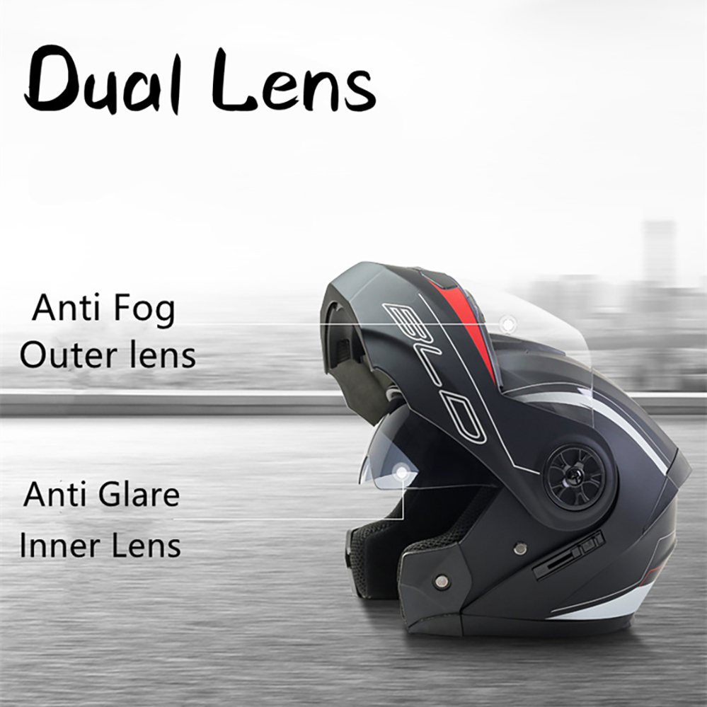 Capacetes de motocicleta mascu - Full Face Motorcycle Helmet With Bluetooth avaliação e preço