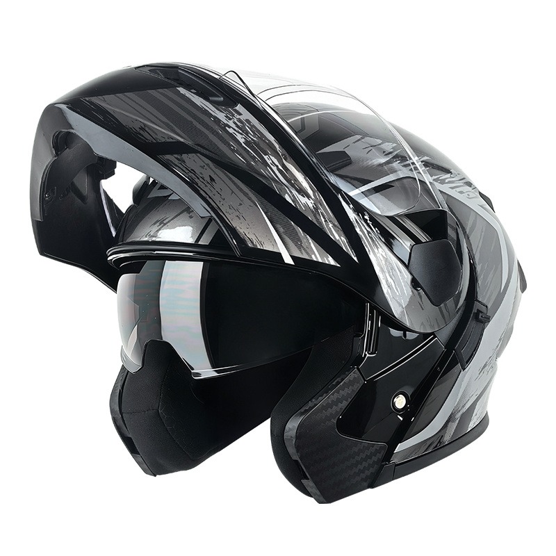 Capacete de motocicleta modula - Modular Flip Up Motorcycle Helmet Dot Approved avaliação e preço