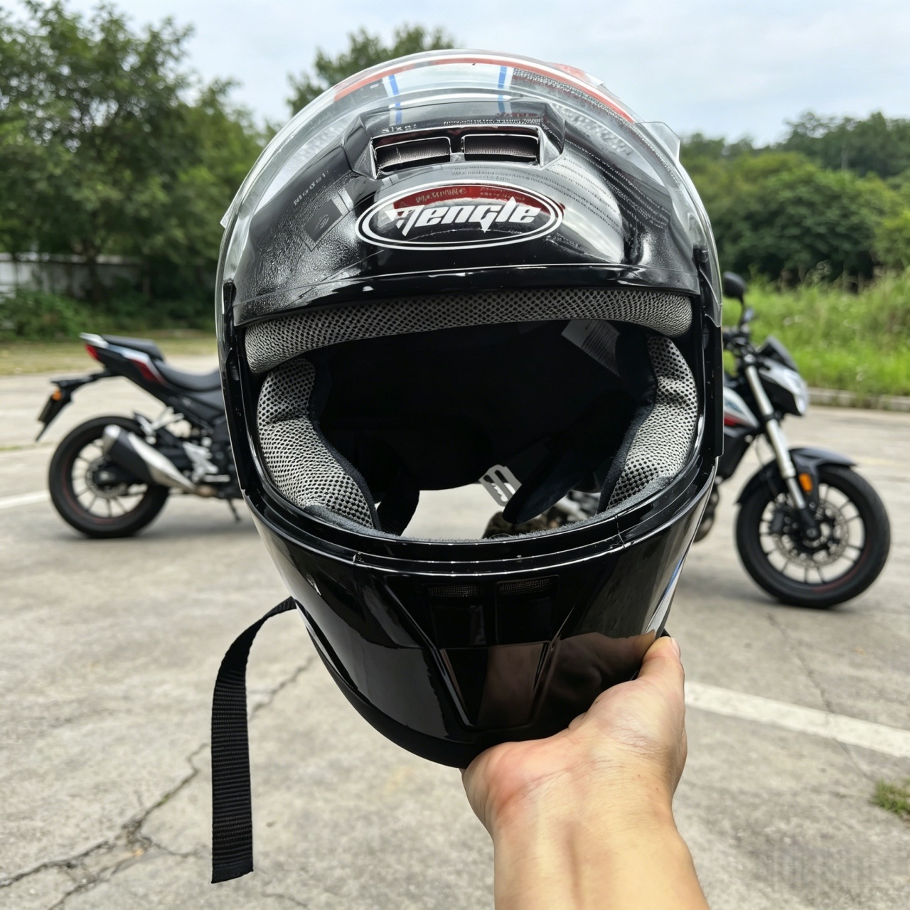 Capacete de Moto Integral com  - Dual Visor Motorcycle Racing Helmet avaliação e preço