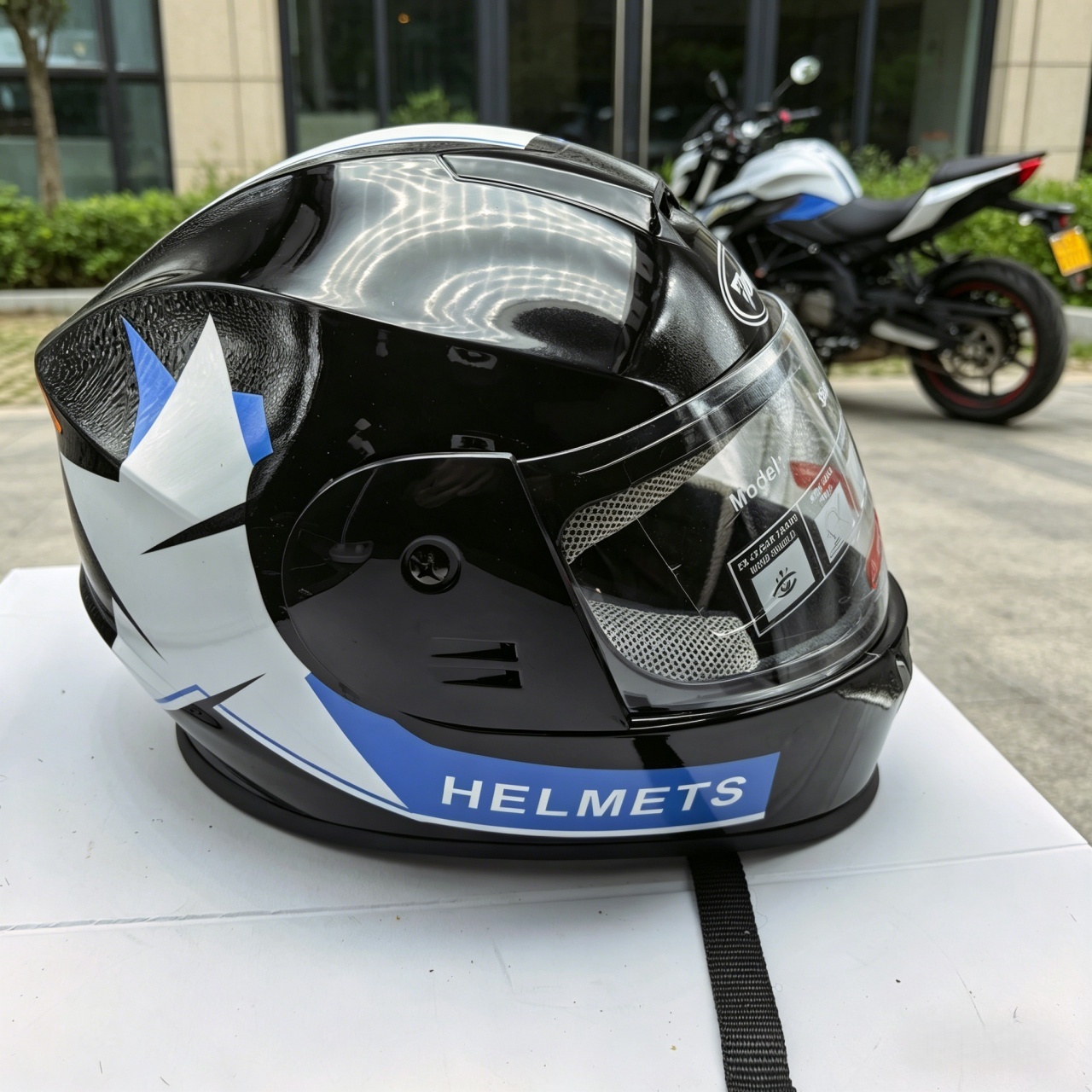 Capacete de Moto Integral com  - Dual Visor Motorcycle Racing Helmet avaliação e preço