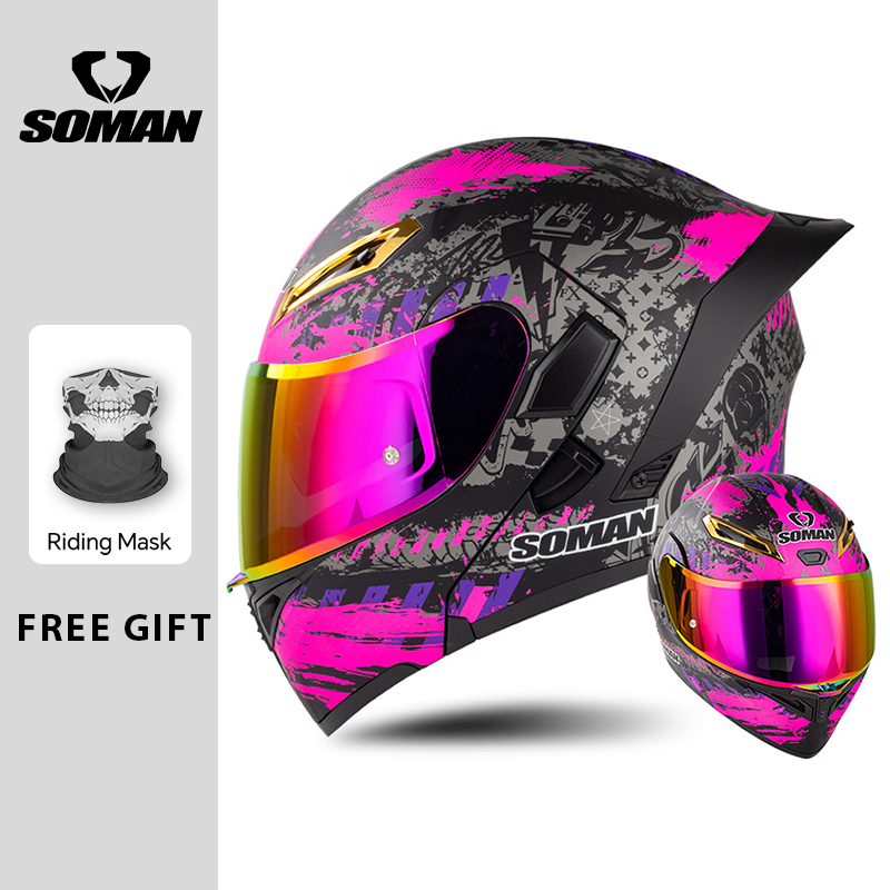 Unissex dot aprovado dupla vis - Dual Visor Motorcycle Racing Helmet avaliação e preço