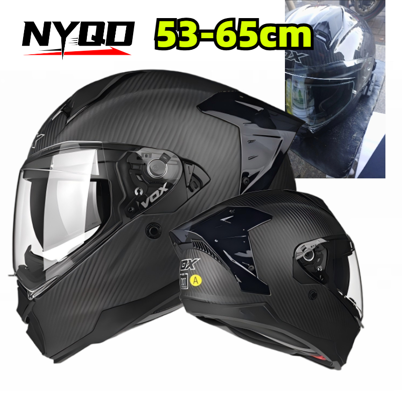 Capacete de Motocicleta em Fib - Dual Visor Motorcycle Racing Helmet avaliação e preço