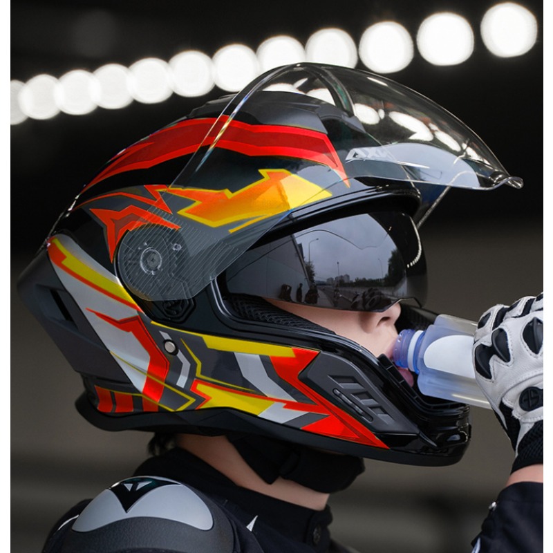 Capacete Integral de Motocicle - Full Face Motorcycle Helmet With Bluetooth avaliação e preço