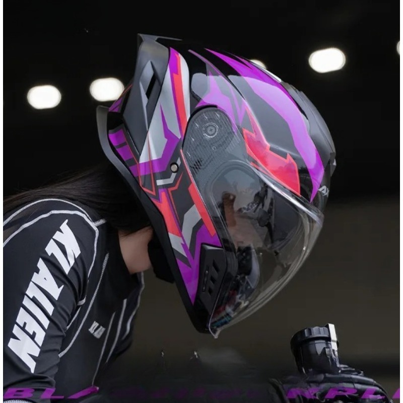 Capacete Integral de Motocicle - Full Face Motorcycle Helmet With Bluetooth avaliação e preço