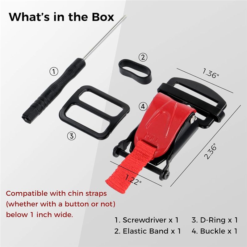 Kit de substituição de fivela  - Quick Release Buckle Motorcycle Helmet avaliação e preço